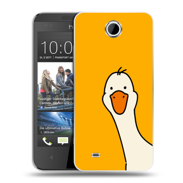 Силиконовый чехол на HTC Desire 300 с принтом Утка