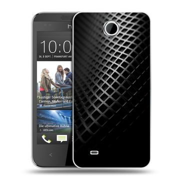 Силиконовый чехол на HTC Desire 300 с принтом Текстура металла Силиконовый чехол на HTC Desire 300 с принтом Текстура металла