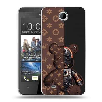 Силиконовый чехол на HTC Desire 300 с принтом Луи робот Силиконовый чехол на HTC Desire 300 с принтом Луи робот