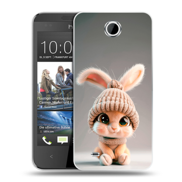 Силиконовый чехол на HTC Desire 300 с принтом Кролик Силиконовый чехол на HTC Desire 300 с принтом Кролик