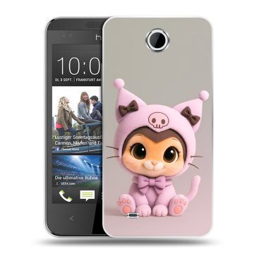 Силиконовый чехол на HTC Desire 300 с принтом Куроми Kuromi Силиконовый чехол на HTC Desire 300 с принтом Куроми Kuromi