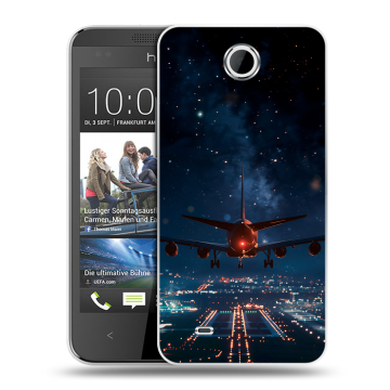 Силиконовый чехол на HTC Desire 300 с принтом самолет Силиконовый чехол на HTC Desire 300 с принтом самолет