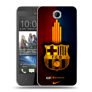 Силиконовый чехол на HTC Desire 300 с принтом Барселона Barcelona