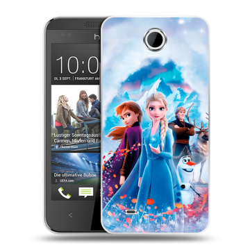 Силиконовый чехол на HTC Desire 300 с принтом Холодное сердце Frozen Силиконовый чехол на HTC Desire 300 с принтом Холодное сердце Frozen