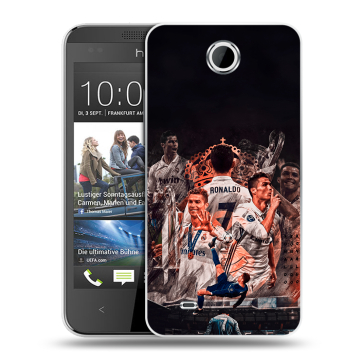 Силиконовый чехол на HTC Desire 300 с принтом Реал Роналдо Real Ronaldo