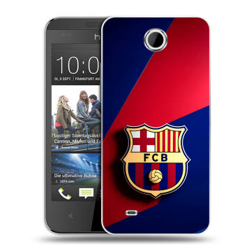 Силиконовый чехол на HTC Desire 300 с принтом Барселона Barcelona