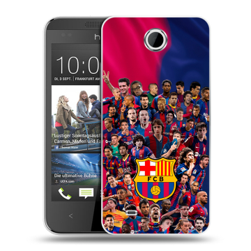 Силиконовый чехол на HTC Desire 300 с принтом Барселона Barcelona
