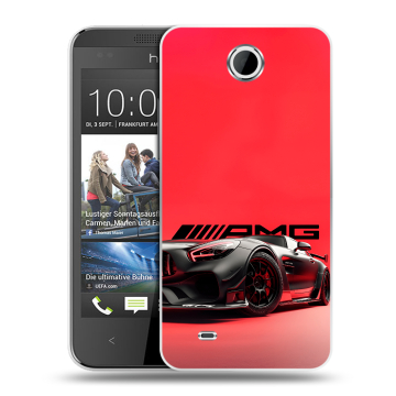 Силиконовый чехол на HTC Desire 300 с принтом Мерседес Mercedes AMG Силиконовый чехол на HTC Desire 300 с принтом Мерседес Mercedes AMG