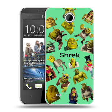 Силиконовый чехол на HTC Desire 300 с принтом Шрек Shrek Силиконовый чехол на HTC Desire 300 с принтом Шрек Shrek