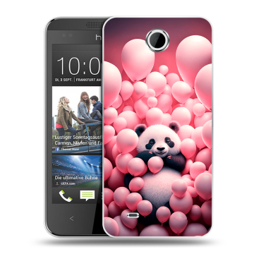 Силиконовый чехол на HTC Desire 300 с принтом Панда