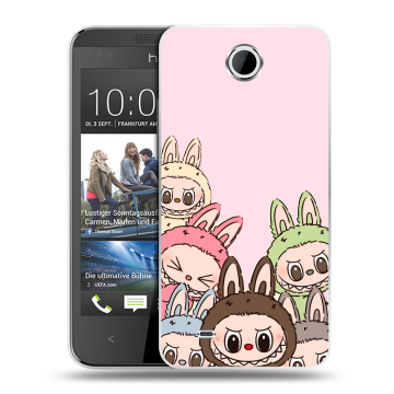 Силиконовый чехол на HTC Desire 300 с принтом Лабубу Силиконовый чехол на HTC Desire 300 с принтом Лабубу