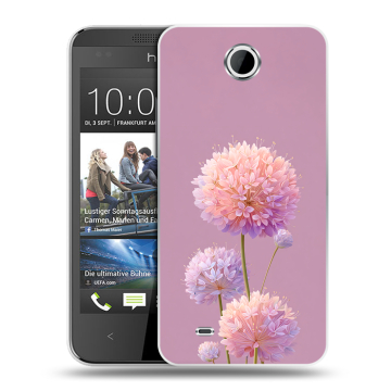 Силиконовый чехол на HTC Desire 300 с принтом Цветы Силиконовый чехол на HTC Desire 300 с принтом Цветы