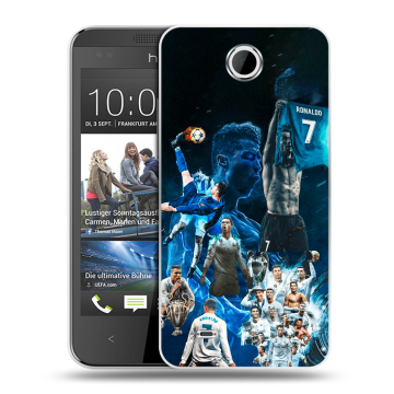 Силиконовый чехол на HTC Desire 300 с принтом Реал Роналдо Силиконовый чехол на HTC Desire 300 с принтом Реал Роналдо