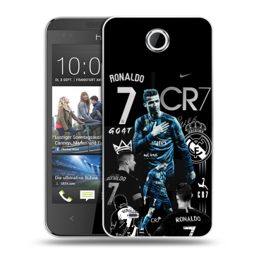 Силиконовый чехол на HTC Desire 300 с принтом Реал Роналдо