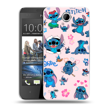 Силиконовый чехол на HTC Desire 300 с принтом Лило и Стич Силиконовый чехол на HTC Desire 300 с принтом Лило и Стич