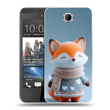 Силиконовый чехол на HTC Desire 300 с принтом Лиса Силиконовый чехол на HTC Desire 300 с принтом Лиса