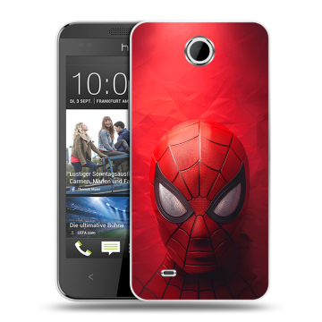 Силиконовый чехол на HTC Desire 300 с принтом Spiderman Человек паук Силиконовый чехол на HTC Desire 300 с принтом Spiderman Человек паук