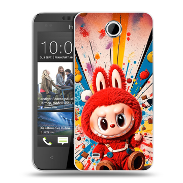 Силиконовый чехол на HTC Desire 300 с принтом Labubu Лабубу Силиконовый чехол на HTC Desire 300 с принтом Labubu Лабубу