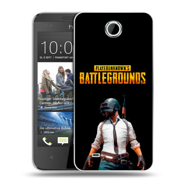 Силиконовый чехол на HTC Desire 300 с принтом PUGB ПАГБ Силиконовый чехол на HTC Desire 300 с принтом PUGB ПАГБ