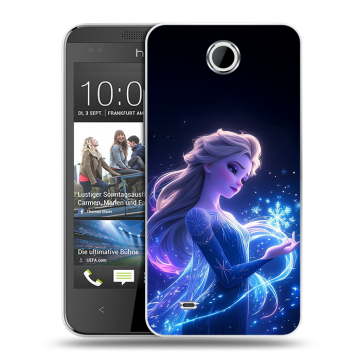 Силиконовый чехол на HTC Desire 300 с принтом Холодное сердце Frozen Силиконовый чехол на HTC Desire 300 с принтом Холодное сердце Frozen
