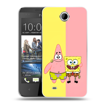 Силиконовый чехол на HTC Desire 300 с принтом Спанч боб Спанчбоб Силиконовый чехол на HTC Desire 300 с принтом Спанч боб Спанчбоб