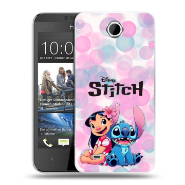 Силиконовый чехол на HTC Desire 300 с принтом Лило и Стич Силиконовый чехол на HTC Desire 300 с принтом Лило и Стич