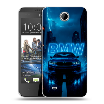 Силиконовый чехол на HTC Desire 300 с принтом BMW БМВ Силиконовый чехол на HTC Desire 300 с принтом BMW БМВ
