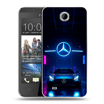 Силиконовый чехол на HTC Desire 300 с принтом Mercedes Мерседес Силиконовый чехол на HTC Desire 300 с принтом Mercedes Мерседес