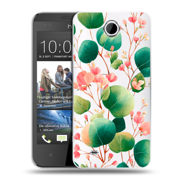 Силиконовый чехол на HTC Desire 300 с принтом женский Силиконовый чехол на HTC Desire 300 с принтом женский