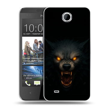 Силиконовый чехол на HTC Desire 300 с принтом Волк Силиконовый чехол на HTC Desire 300 с принтом Волк