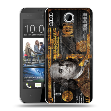Силиконовый чехол на HTC Desire 300 с принтом Доллар деньги Силиконовый чехол на HTC Desire 300 с принтом Доллар деньги