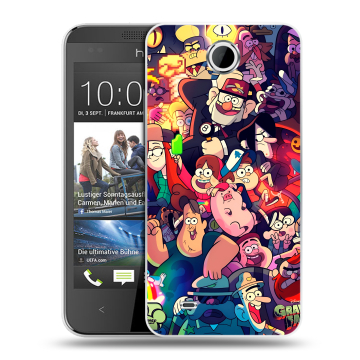Силиконовый чехол на HTC Desire 300 с принтом Gravity Falls Гравити Фолз Силиконовый чехол на HTC Desire 300 с принтом Gravity Falls Гравити Фолз