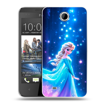 Силиконовый чехол на HTC Desire 300 с принтом Холодное сердце Frozen Силиконовый чехол на HTC Desire 300 с принтом Холодное сердце Frozen