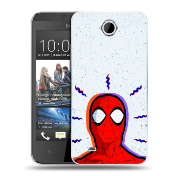 Силиконовый чехол на HTC Desire 300 с принтом Spiderman Человек паук Силиконовый чехол на HTC Desire 300 с принтом Spiderman Человек паук