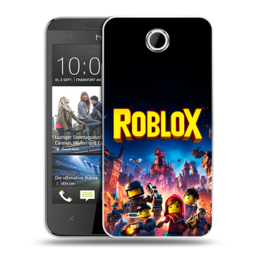 Силиконовый чехол на HTC Desire 300 с принтом Roblox Роблокс Силиконовый чехол на HTC Desire 300 с принтом Roblox Роблокс