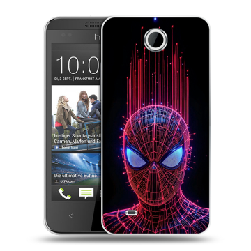 Силиконовый чехол на HTC Desire 300 с принтом Spiderman Человек паук Силиконовый чехол на HTC Desire 300 с принтом Spiderman Человек паук