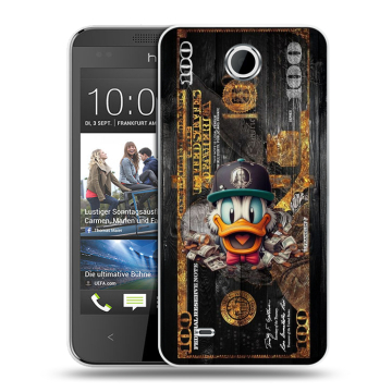 Силиконовый чехол на HTC Desire 300 с принтом Дональд Дак Доллар Силиконовый чехол на HTC Desire 300 с принтом Дональд Дак Доллар