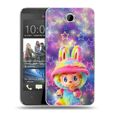 Силиконовый чехол на HTC Desire 300 с принтом Labubu Лабубу Силиконовый чехол на HTC Desire 300 с принтом Labubu Лабубу