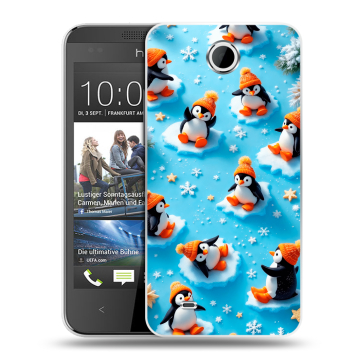 Силиконовый чехол на HTC Desire 300 с принтом Новый год Силиконовый чехол на HTC Desire 300 с принтом Новый год