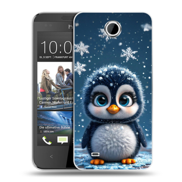 Силиконовый чехол на HTC Desire 300 с принтом Новый год Силиконовый чехол на HTC Desire 300 с принтом Новый год