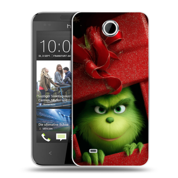 Силиконовый чехол на HTC Desire 300 с принтом Новый год Силиконовый чехол на HTC Desire 300 с принтом Новый год