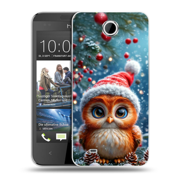 Силиконовый чехол на HTC Desire 300 с принтом Новый год Силиконовый чехол на HTC Desire 300 с принтом Новый год