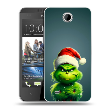 Силиконовый чехол на HTC Desire 300 с принтом Новый год Силиконовый чехол на HTC Desire 300 с принтом Новый год