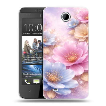 Силиконовый чехол на HTC Desire 300 с принтом женский Силиконовый чехол на HTC Desire 300 с принтом женский