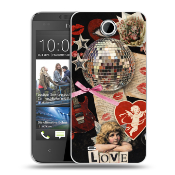 Силиконовый чехол на HTC Desire 300 с принтом для девочек Силиконовый чехол на HTC Desire 300 с принтом для девочек