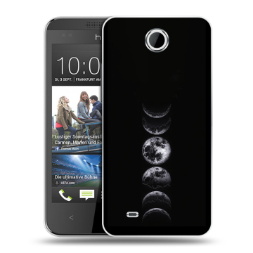 Силиконовый чехол на HTC Desire 300 с принтом женский