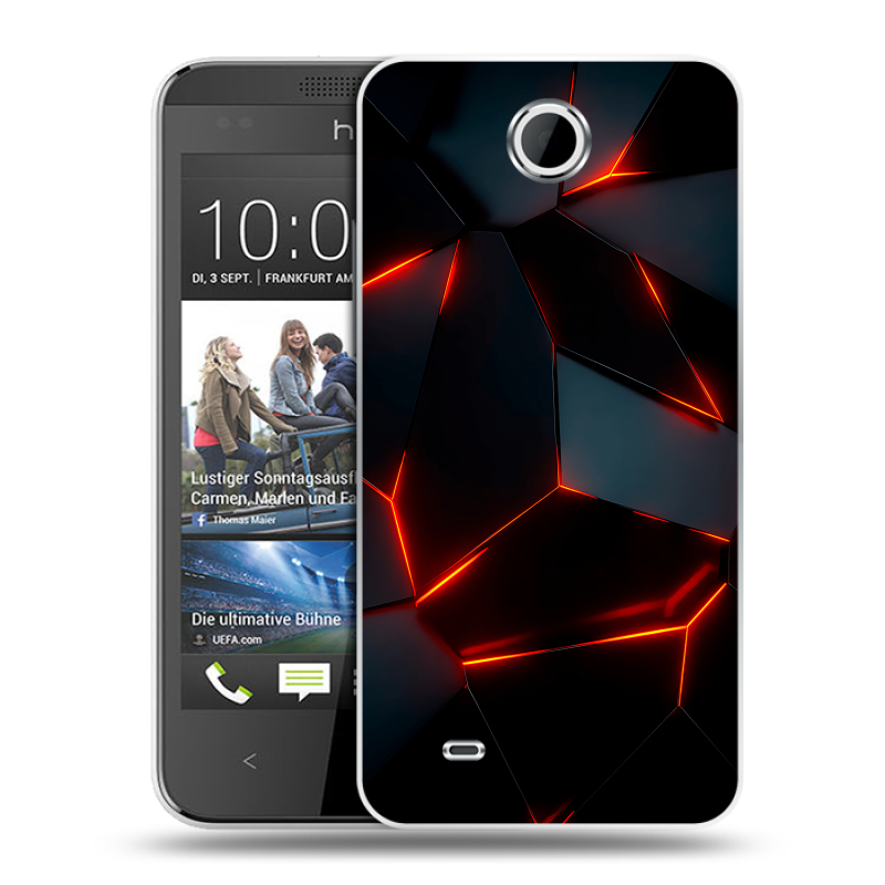 Силиконовый чехол на HTC Desire 300 с принтом Яркие абстракции Силиконовый чехол на HTC Desire 300 с принтом Яркие абстракции