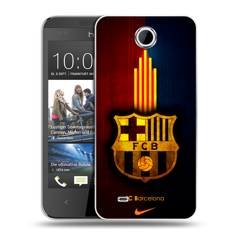 Силиконовый чехол на HTC Desire 300 с принтом Барселона Barcelona Силиконовый чехол на HTC Desire 300 с принтом Барселона Barcelona
