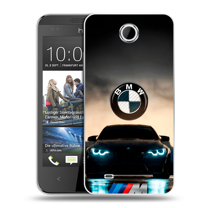 Силиконовый чехол на HTC Desire 300 с принтом БМВ BMW Силиконовый чехол на HTC Desire 300 с принтом БМВ BMW