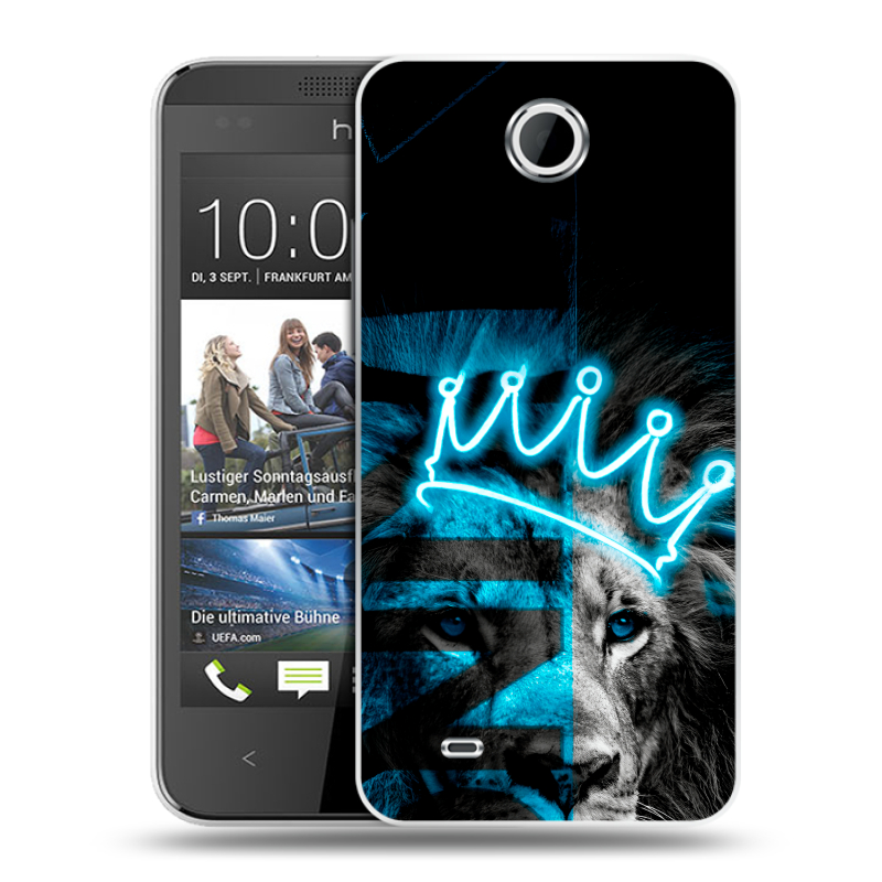 Силиконовый чехол на HTC Desire 300 с принтом Король лев Силиконовый чехол на HTC Desire 300 с принтом Король лев